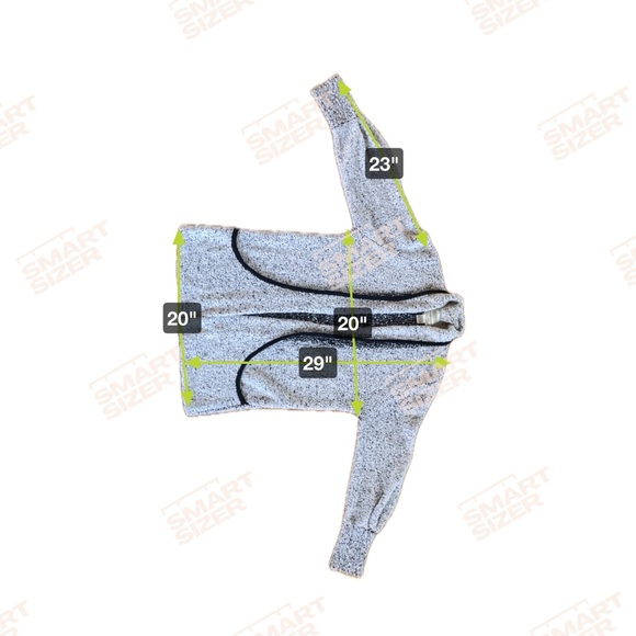 Vintage SIDE EFFECTS white/black Oversized Mid Length Nubby Knit Cardigan M/L - Picture 5 of 5